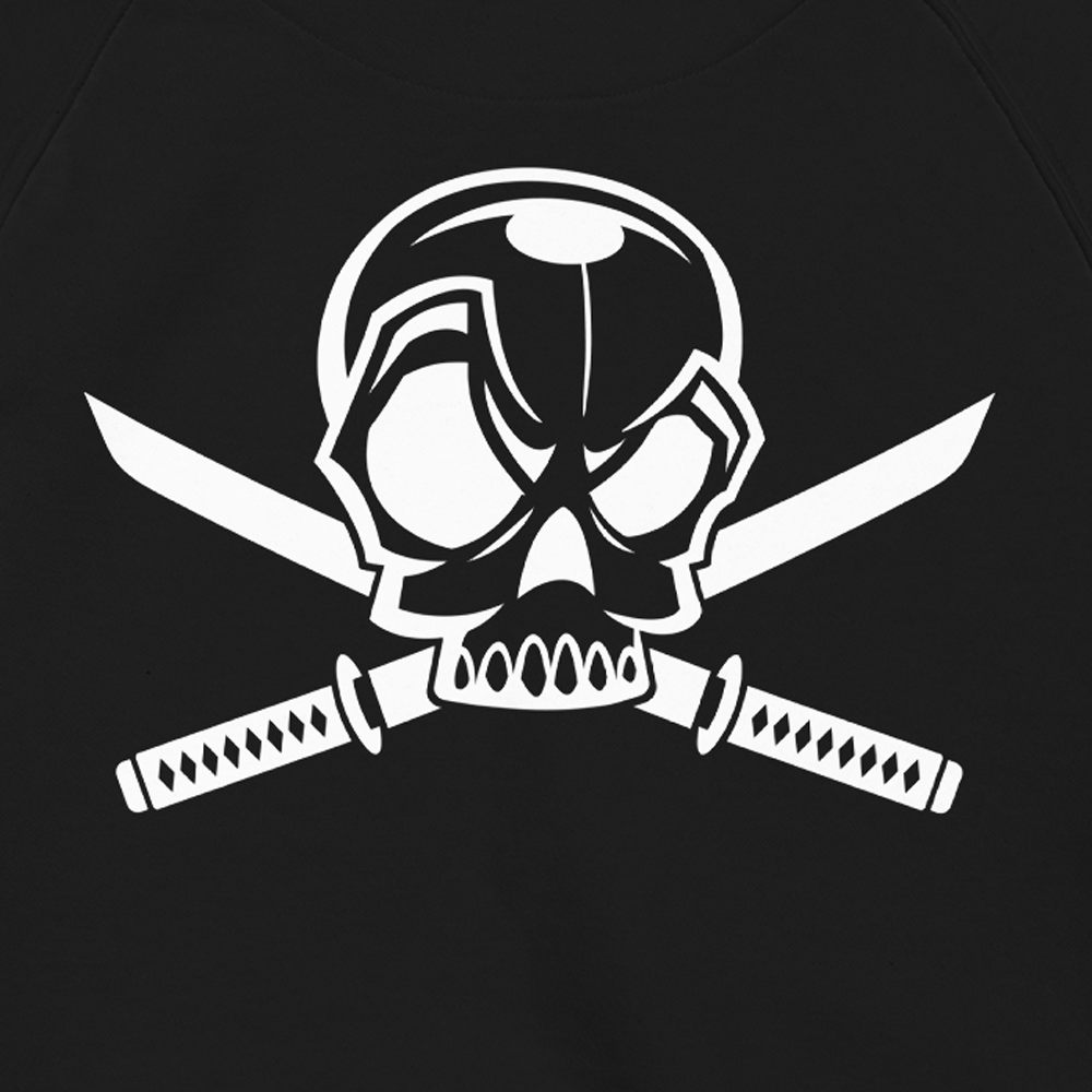 Grym Jolly Roger Unisex eco raglan hoodie