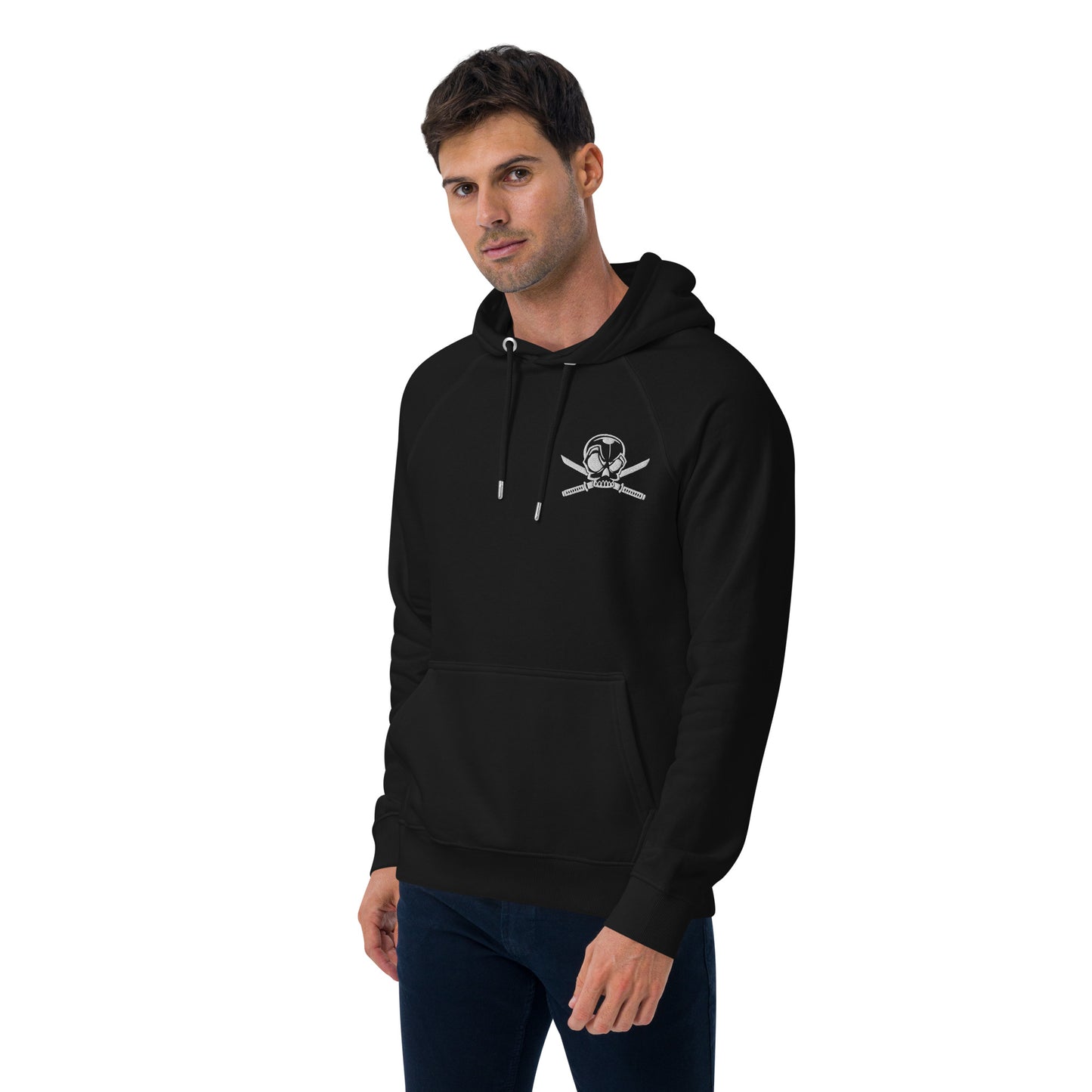Grym Jolly Roger Unisex eco raglan hoodie