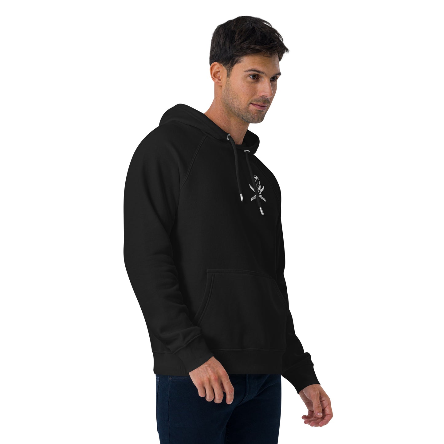 Grym Jolly Roger Unisex eco raglan hoodie