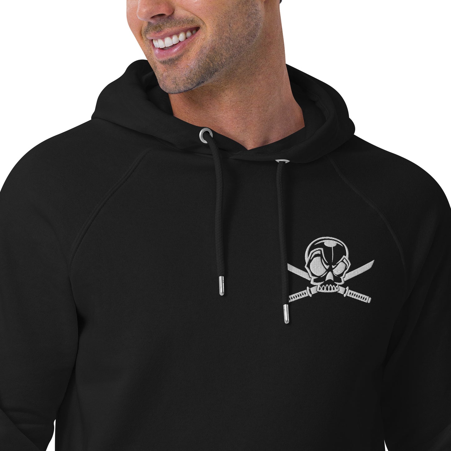 Grym Jolly Roger Unisex eco raglan hoodie