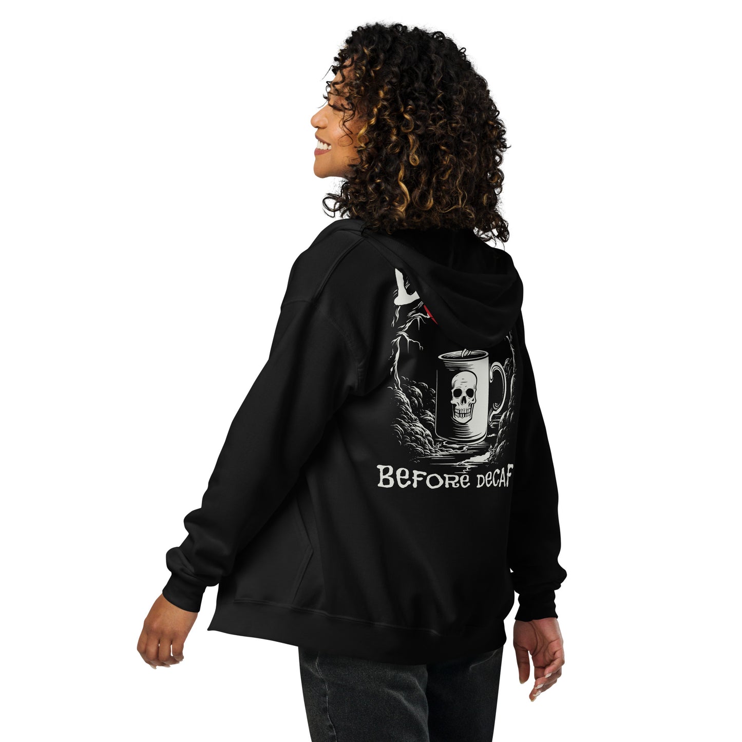 Death Before Decaf #2 Unisex heavy blend zip hoodie