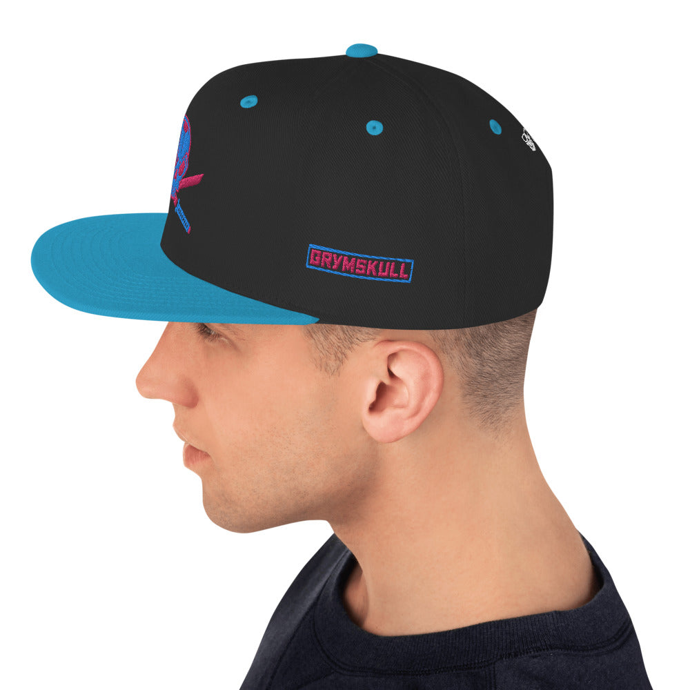 GrymSkulll Jolly Roger Snapback Hat