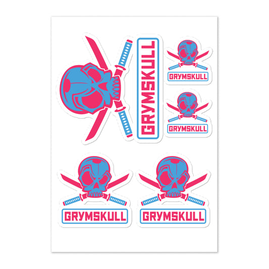 GrymSkull Logo Sticker sheet