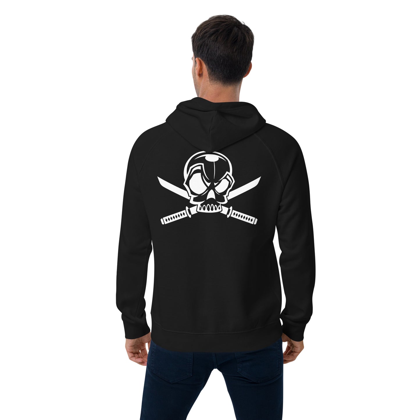 Grym Jolly Roger Unisex eco raglan hoodie