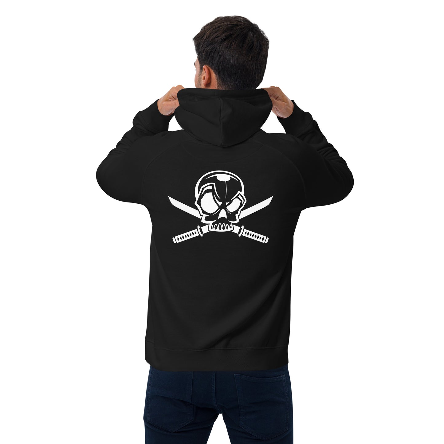 Grym Jolly Roger Unisex eco raglan hoodie